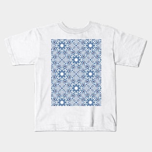 Delicate blue and white pattern. Kids T-Shirt